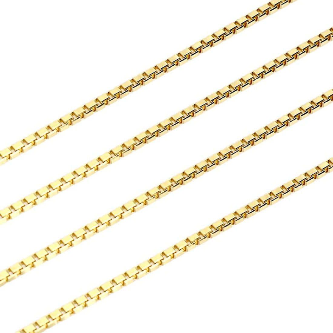 ララクリスティー LARA Christie ネックレス チェーン 18金 最長45cm ベネチアン チェーンのみ 幅1.2mm 約6.1g ゴールド K18 長さ調整可能  lc97-0003 （イエローゴールド） イエローゴールド