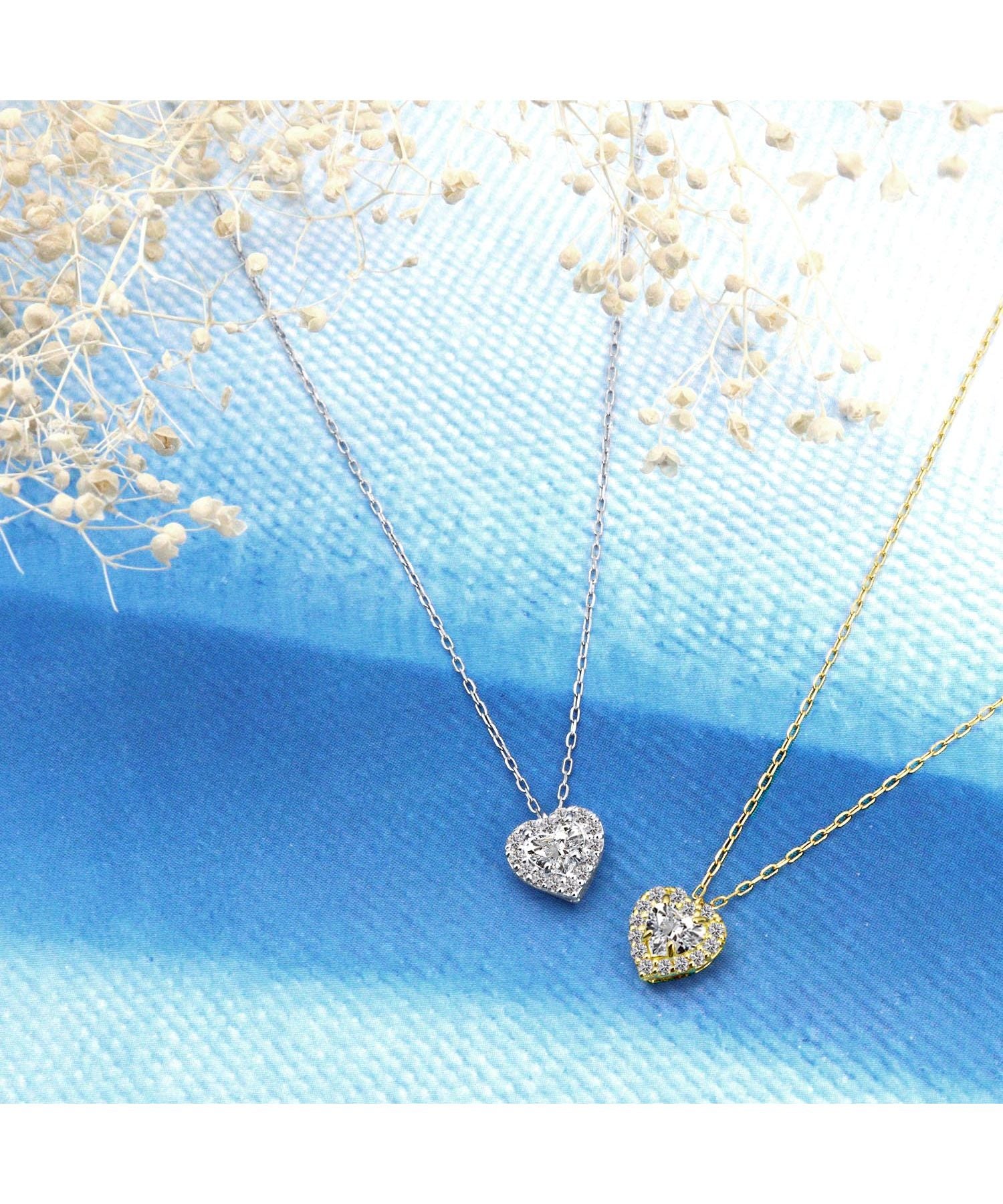 ララクリスティー LARA Christie ネックレス レディース ダイヤモンド ネックレス 0.27ct SIクラス相当 プラチナ PT900 K18 18金 ハート （プラチナ） プラチナ