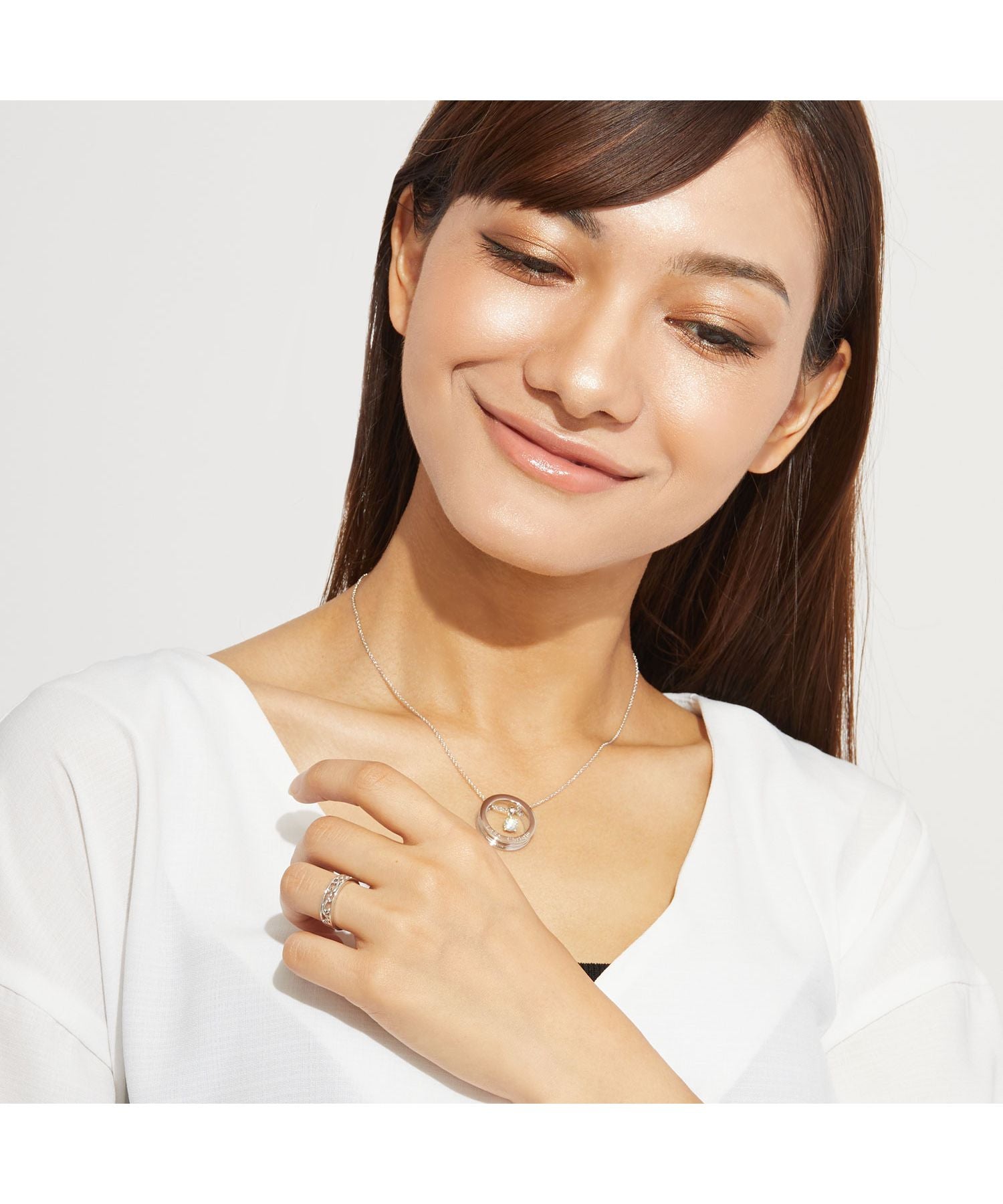 ララクリスティー LARA Christie ララクリスティー ネックレス レディース ヴォヤージュ WHITE Label p3894ーw