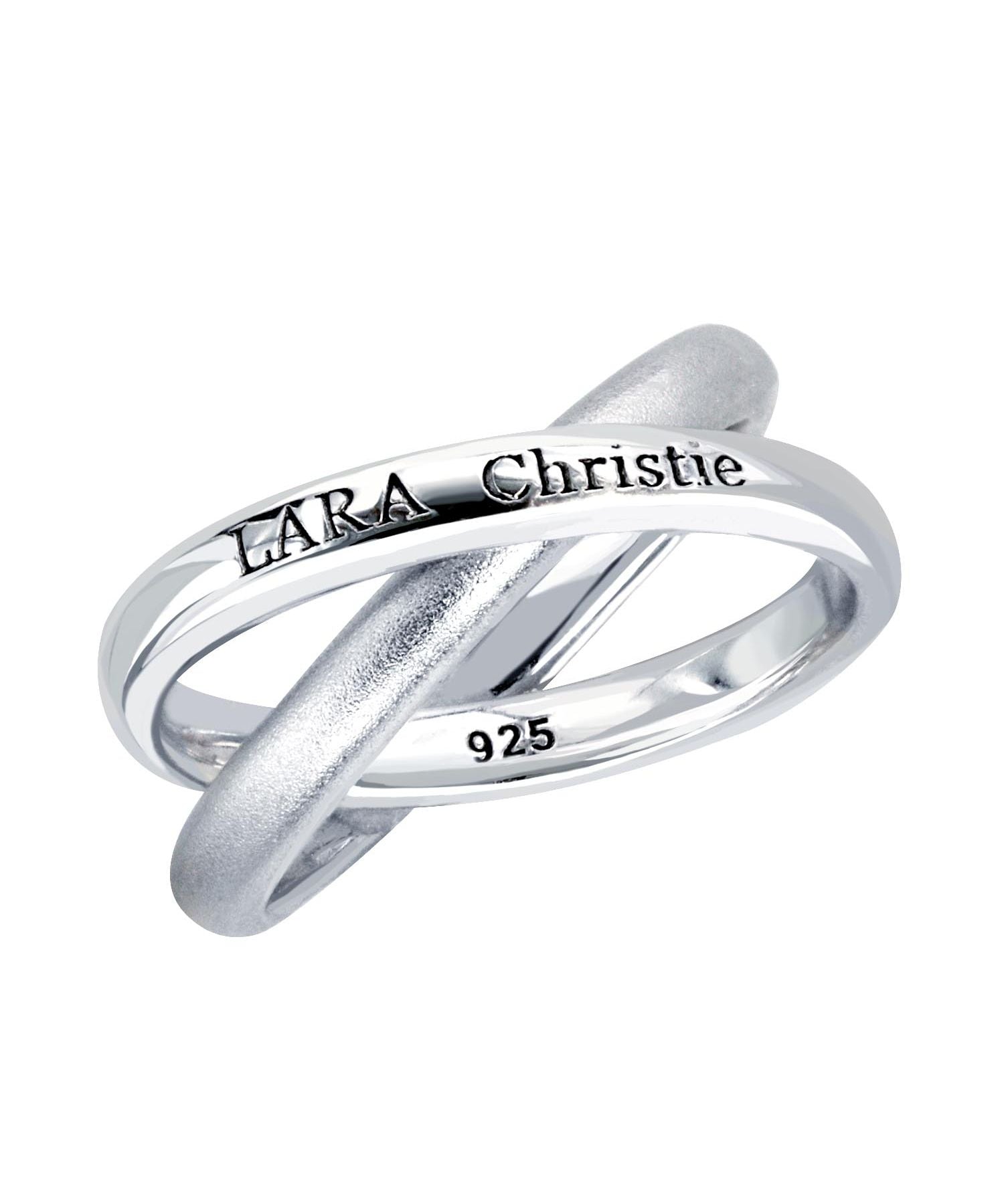 LARA Christie LARA Christie Ring Men's silver Neve [ BLACK Label ]