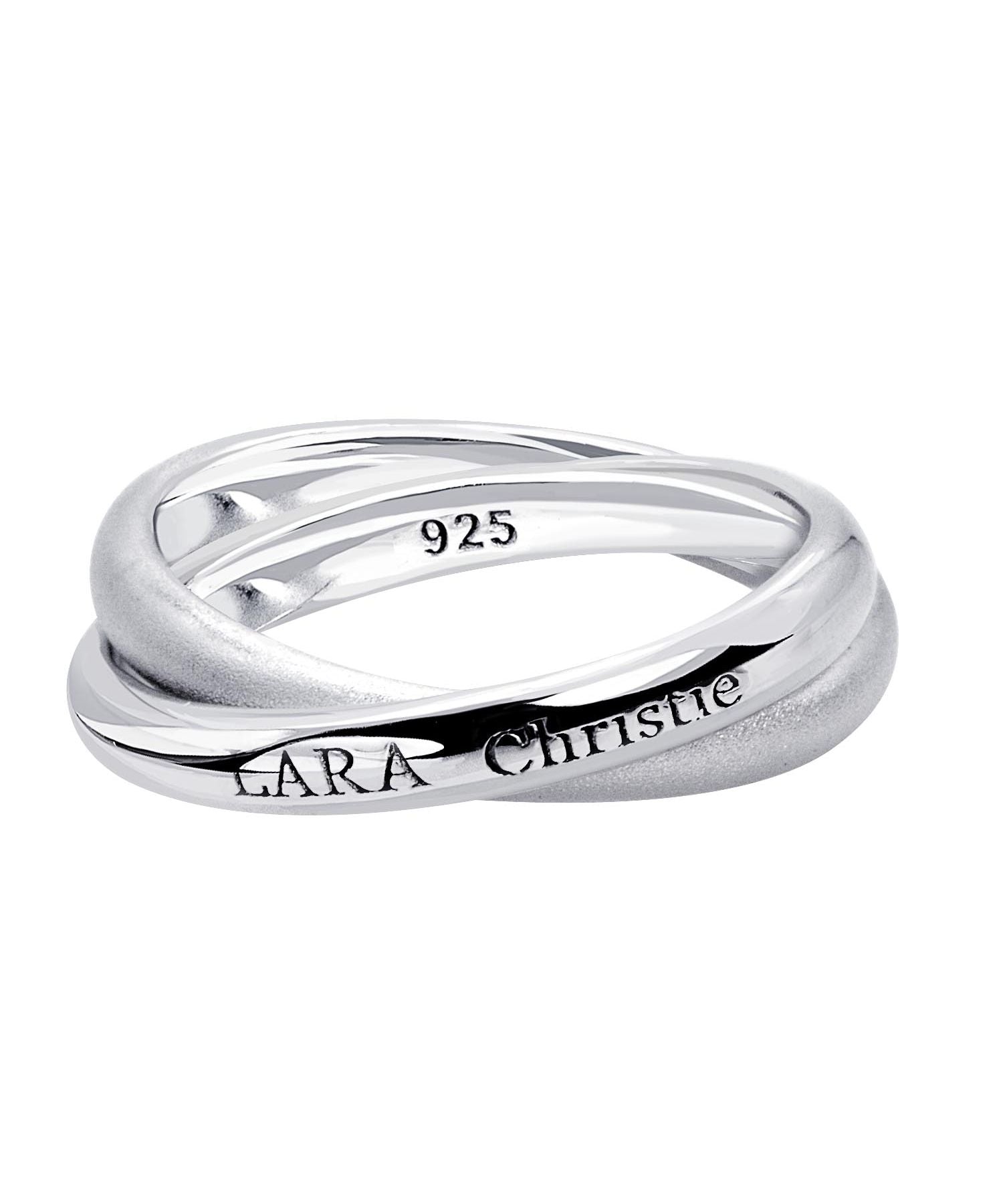LARA Christie LARA Christie Ring Men's silver Neve [ BLACK Label ]