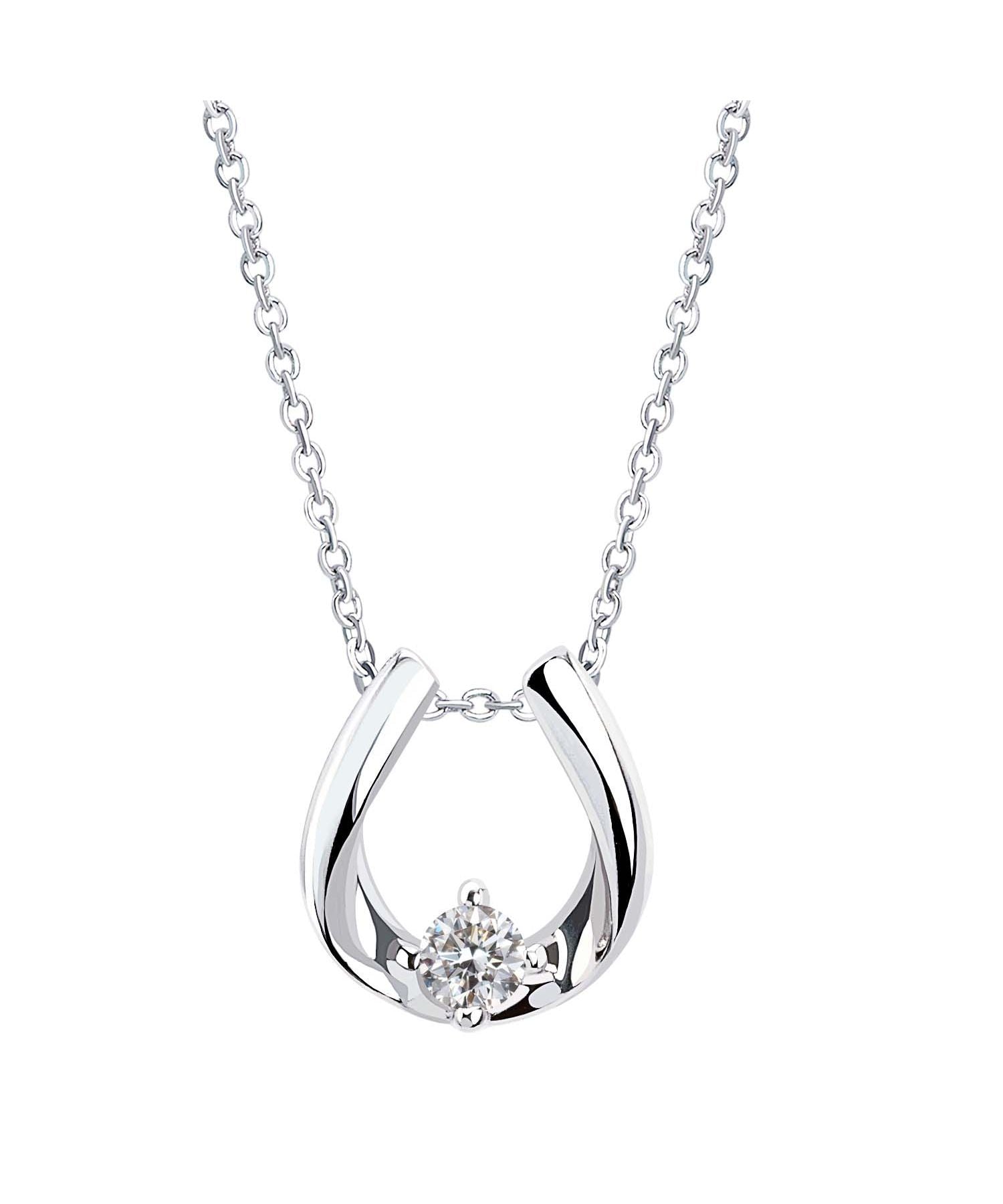 ララクリスティー LARA Christie ララクリスティー ネックレス レディース ホースシュー 馬蹄 WHITE Label p13970ーw
