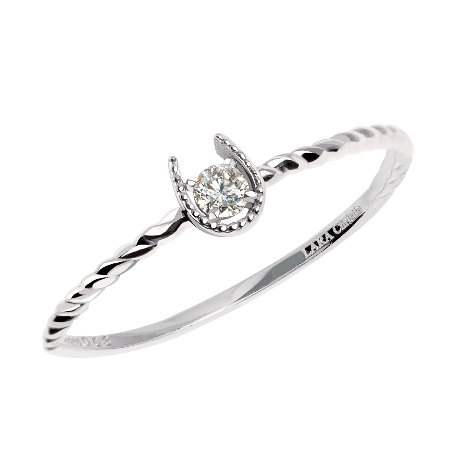 ララクリスティー LARA Christie リング レディース プラチナ ダイヤモンド 馬蹄 指輪 PT950 プラチナ （プラチナ(Pt950) 馬蹄） プラチナ(Pt950) 馬蹄