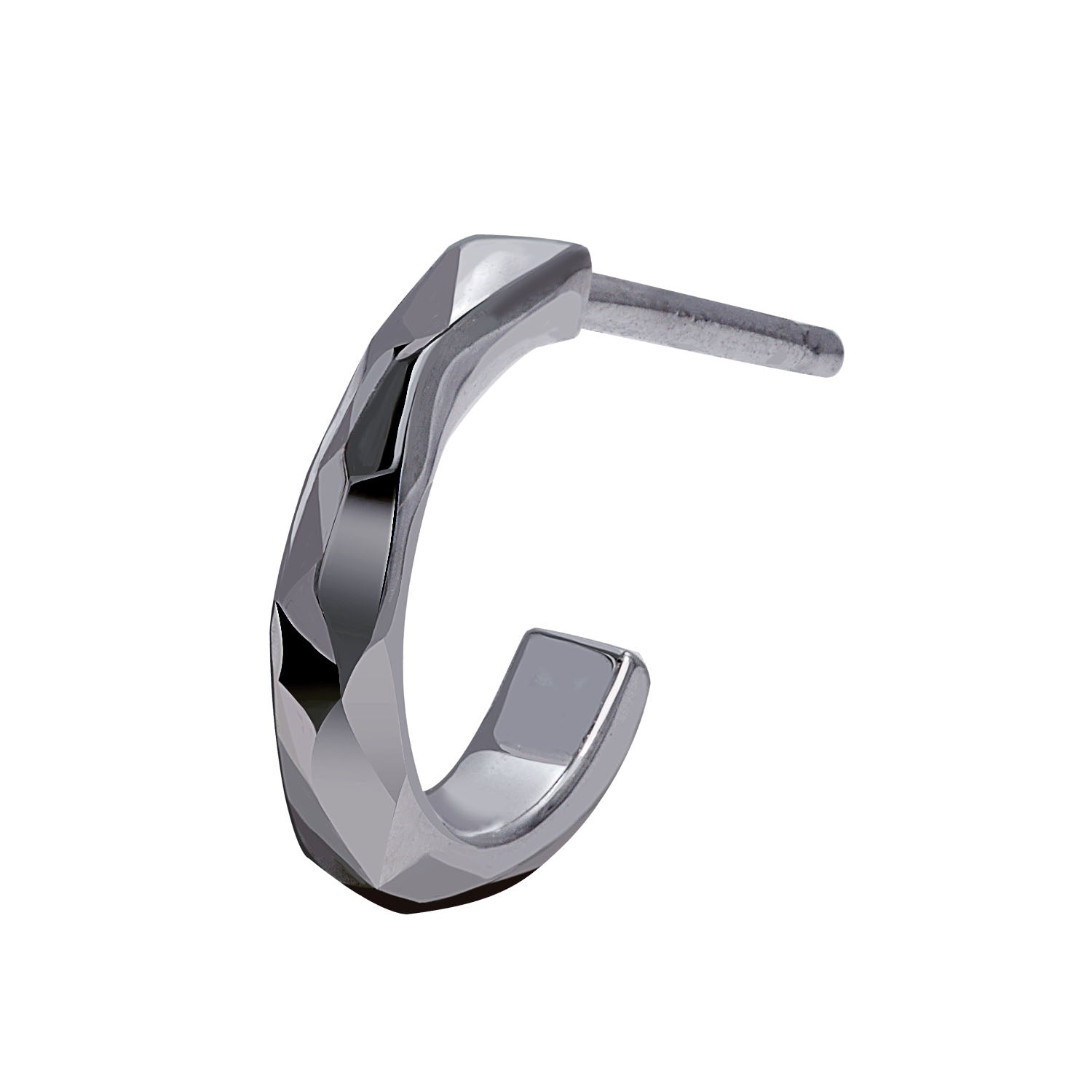 ララクリスティー LARA Christie ペア ピアス メンズ ハーフ フープ シルバー925 [ PAIR Label ] e14054-p （シルバー） シルバー