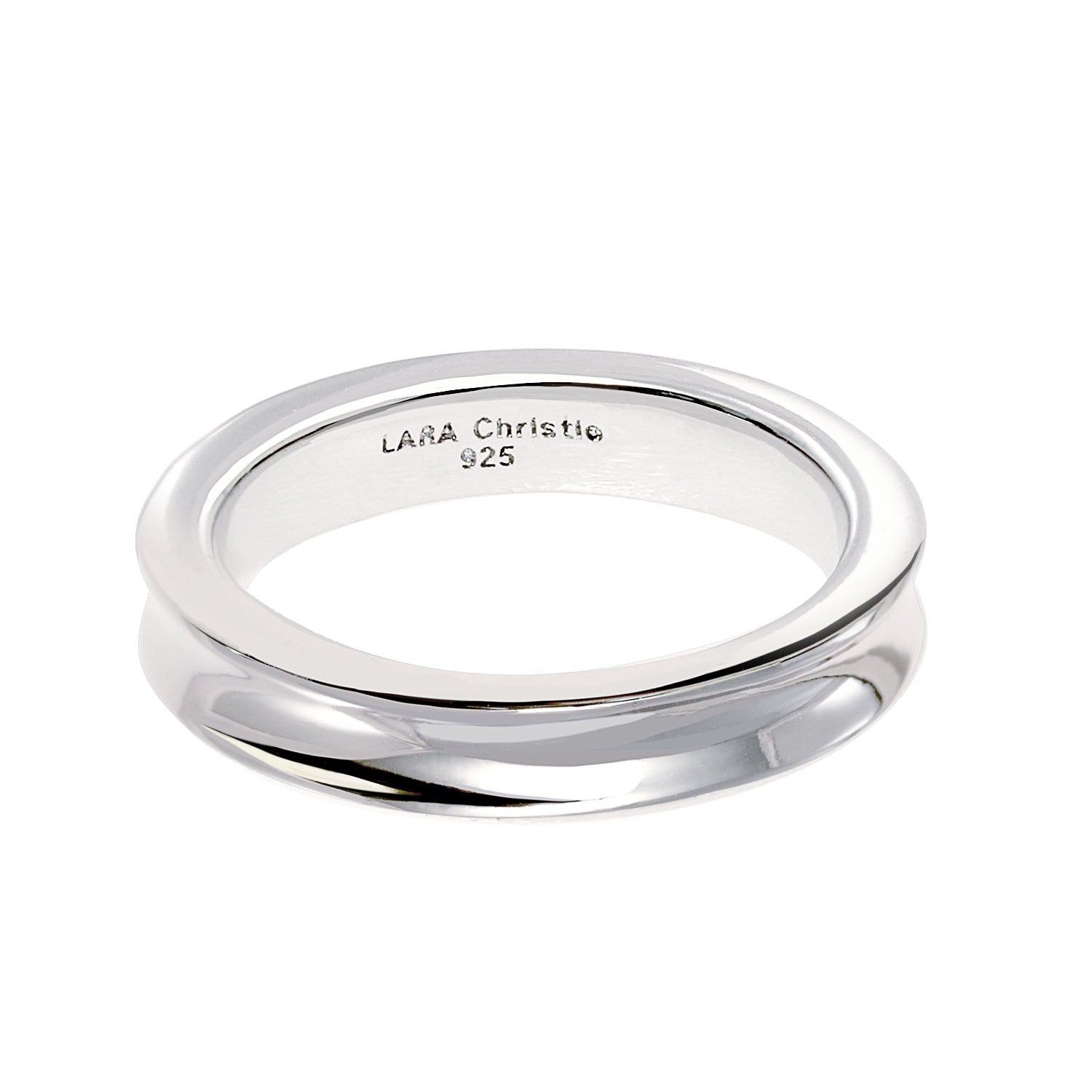 ララクリスティー LARA Christie リング 指輪 レディース カーブ デザイン シルバー925 [ WHITE Label ] 7号 r14012-w-07 （シルバー） シルバー