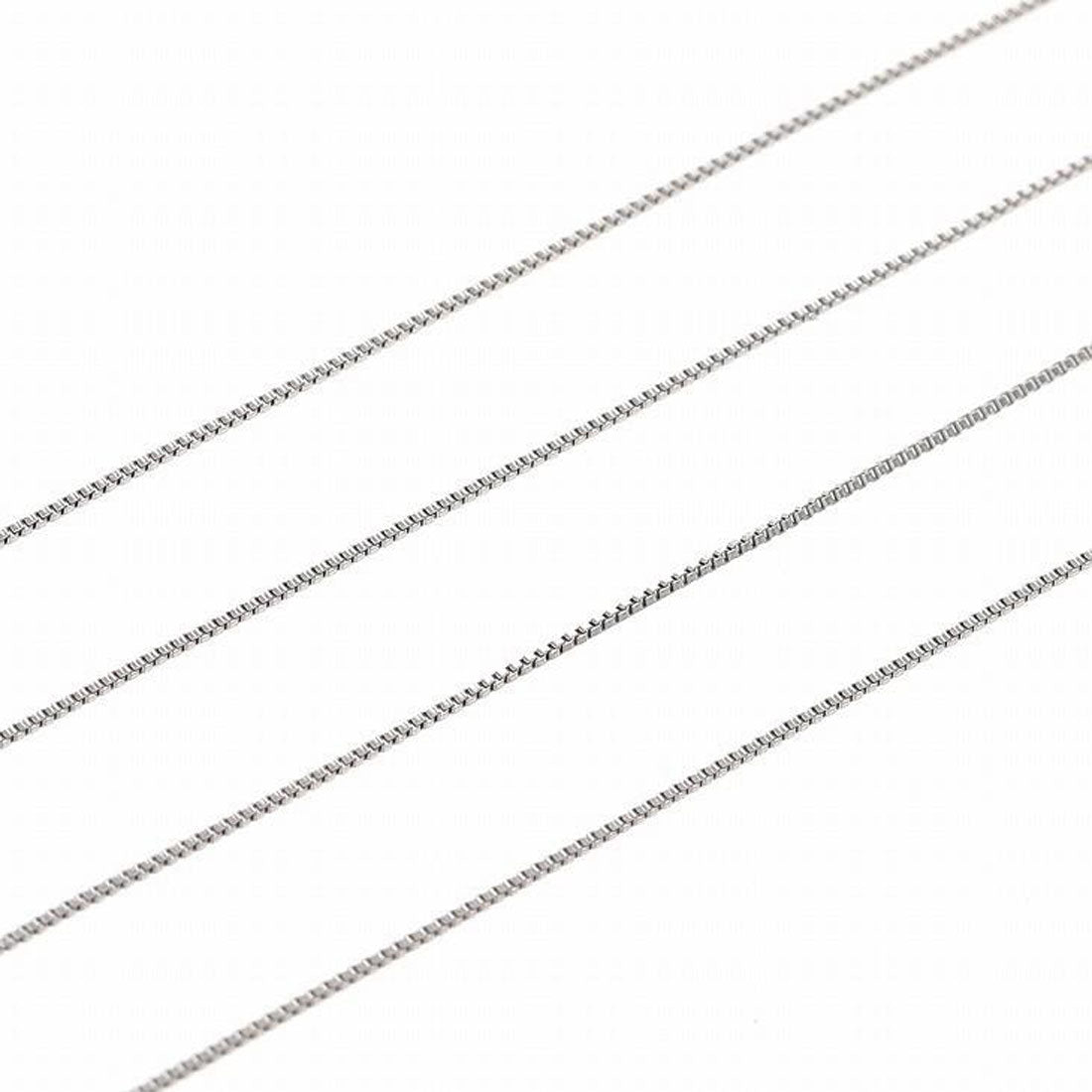ララクリスティー LARA Christie ネックレス チェーン プラチナ 40cm ベネチアン チェーンのみ 幅 約0.5mm PT850 最長40cm 長さ調整可能  lc70-0001-pt （プラチナ） プラチナ