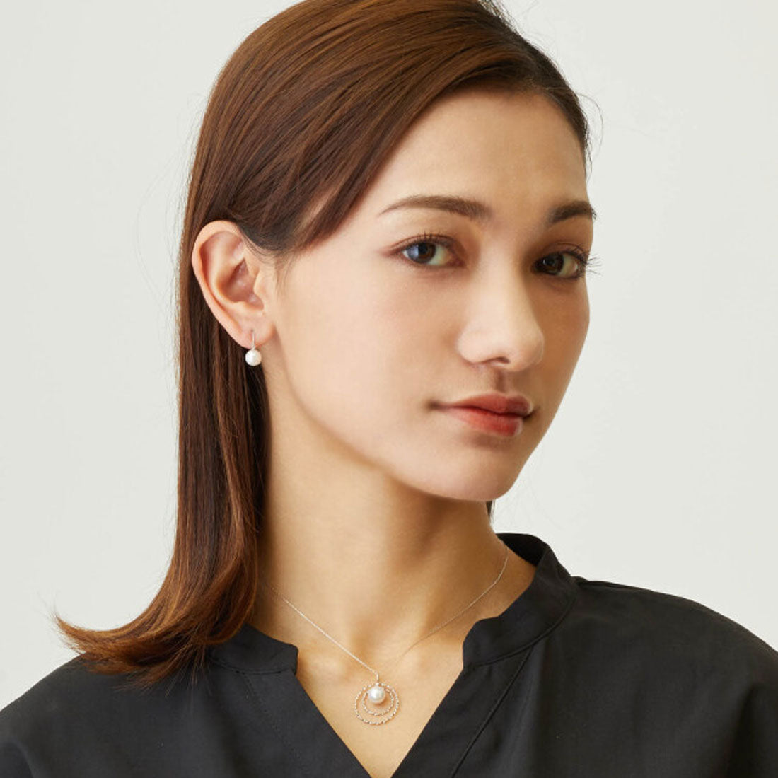ララクリスティー LARA Christie ピアス あこや真珠 7.0-8.0mm レディース フック アコヤ真珠 プラチナ 18金 PT900 ゴールド K18  le56-0006