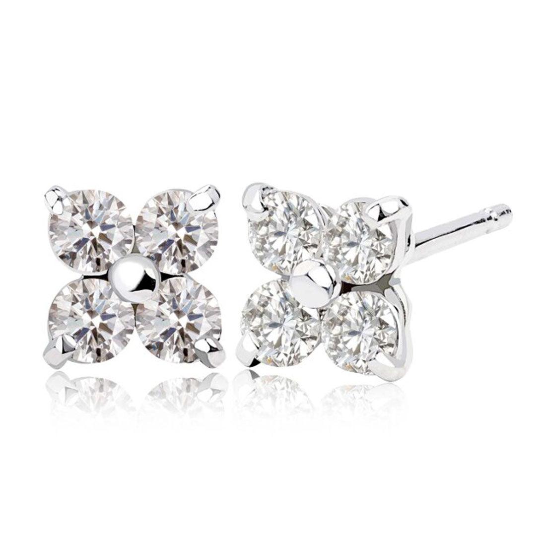 ララクリスティー LARA Christie ピアス レディース ダイヤ 天然ダイヤモンド 計0.3ct プラチナ K18 フラワー PT900 ゴールド  le56-0012 （プラチナ） プラチナ