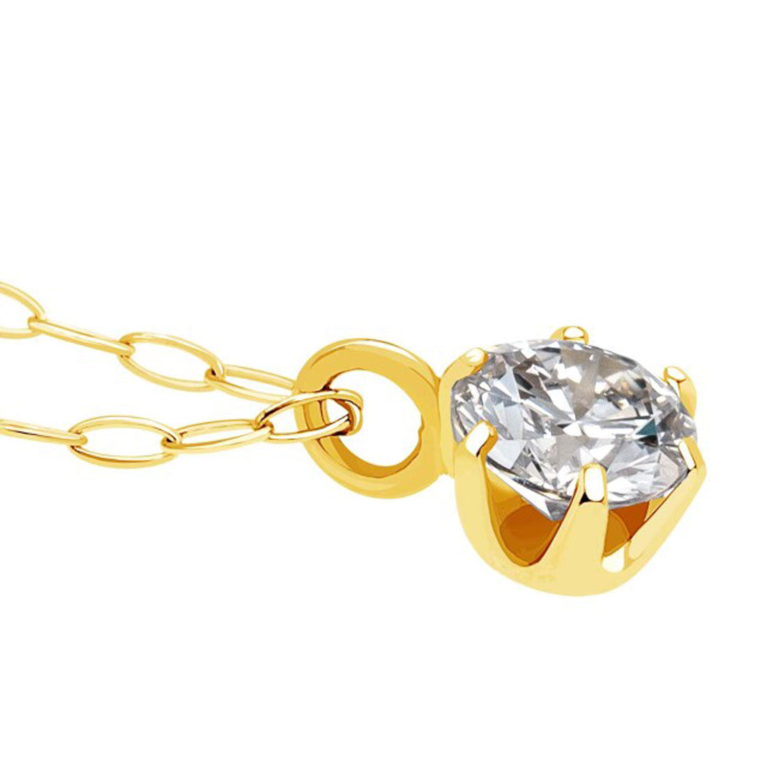 ララクリスティー LARA Christie ネックレス レディース 18金 プラチナ ダイヤモンド 0.2ct 一粒 PT900 ゴールド K18  lp51-0012 （イエローゴールド） イエローゴールド