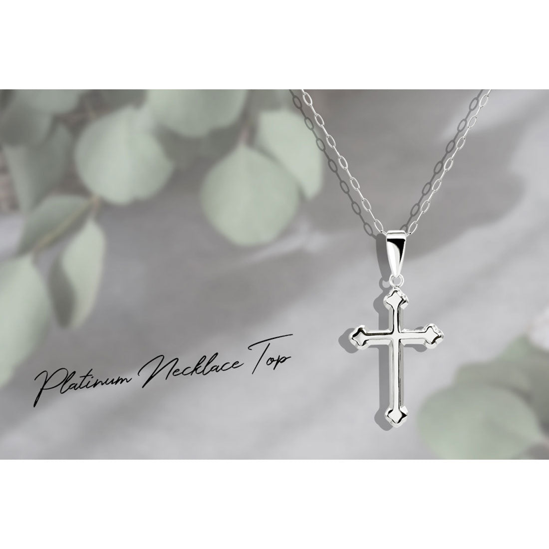 ララクリスティー LARA Christie ネックレストップ ペンダントトップ クロス 十字架 レディース メンズ K18 18金 ゴールド プラチナ PT900 約0.45g  lp103-0001 （プラチナ） プラチナ