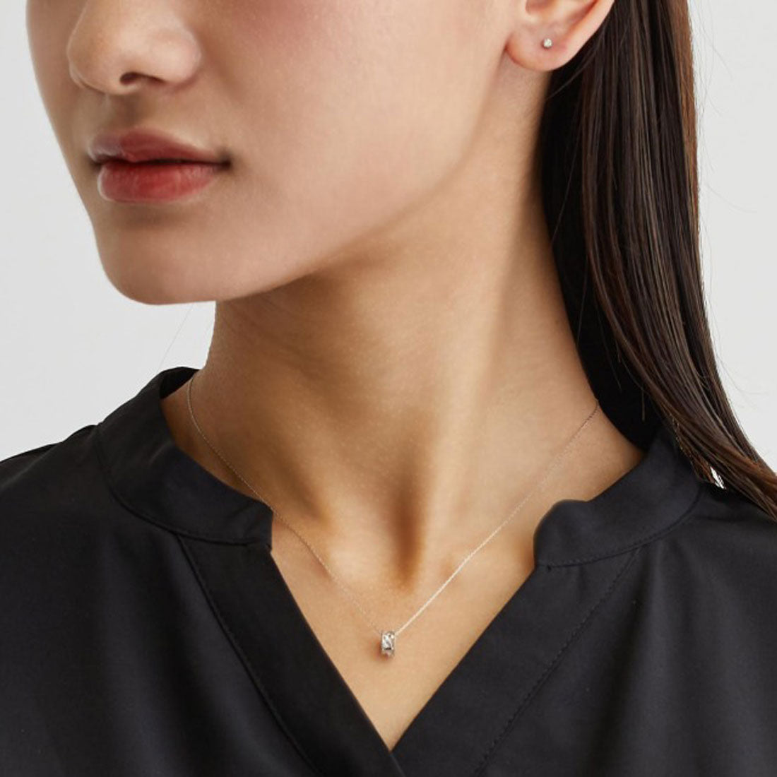 ララクリスティー LARA Christie ネックレス レディース 18金 プラチナ ダイヤモンド PT950 K18 ゴールド アラベスク  lp56-0002 （プラチナ） プラチナ