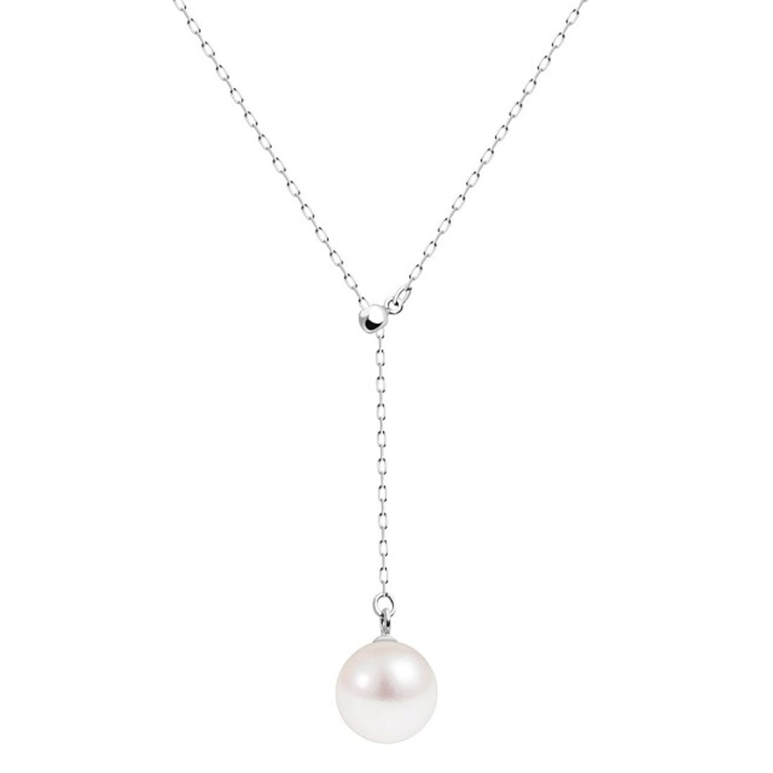 ララクリスティー LARA Christie ネックレス レディース 18金 あこや真珠 7～7.5mm ロングネックレス Y字 プラチナ パール 一粒 Pt850 K18 ゴールド  プレゼント lp56-0031 （プラチナ） プラチナ