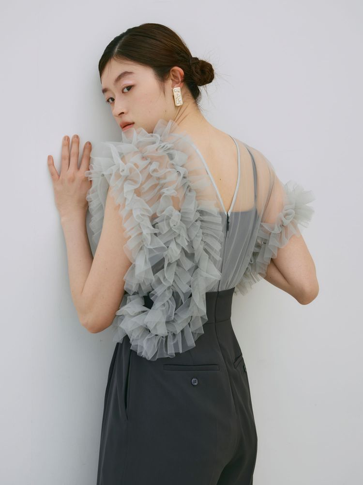 ラグナムーン LAGUNAMOON LADYチュールドッキングコンビネゾン （ブラック） ブラック