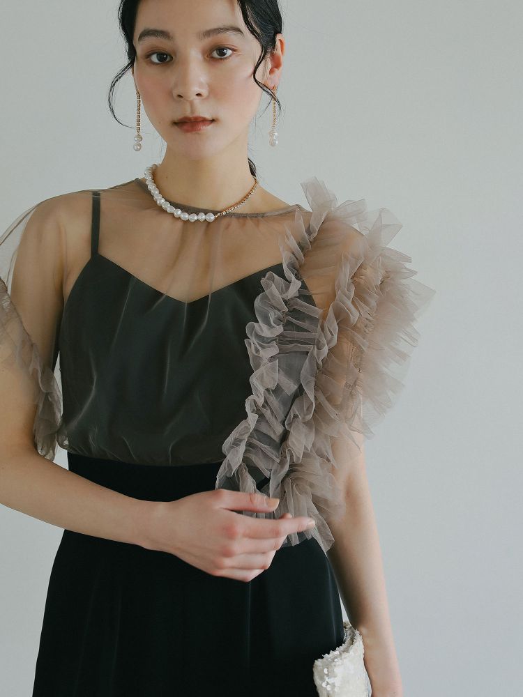 ラグナムーン LAGUNAMOON LADYチュールドッキングコンビネゾン （ブラック） ブラック