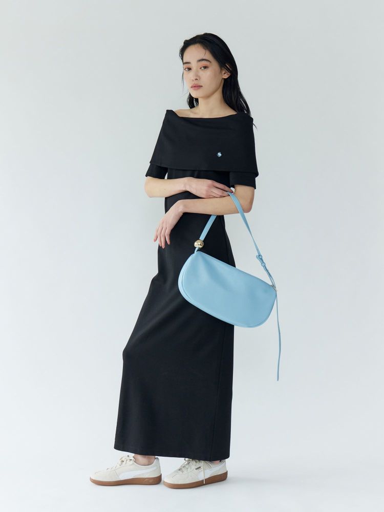 ラグナムーン LAGUNAMOON 【POLO BCSコラボ】オフショルワンピース （ブルー） ブルー