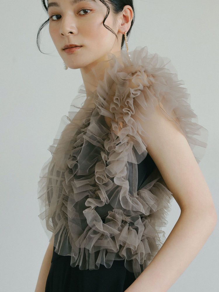ラグナムーン LAGUNAMOON 【WEB限定】LADYチュールドッキングコンビネゾン （ボルドー） ボルドー