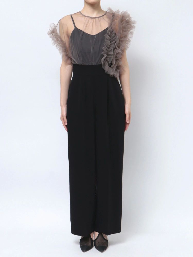 ラグナムーン LAGUNAMOON 【WEB限定】LADYチュールドッキングコンビネゾン （ボルドー） ボルドー