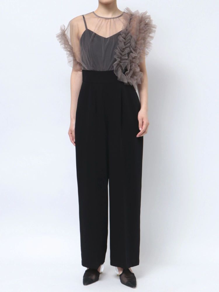 ラグナムーン LAGUNAMOON 【WEB限定】LADYチュールドッキングコンビネゾン （ボルドー） ボルドー