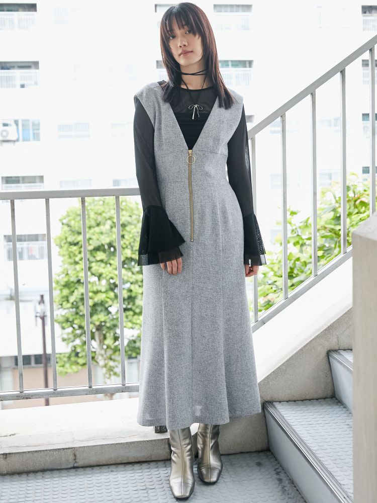 ラグナムーン LAGUNAMOON ノースリーブジャンパースカート