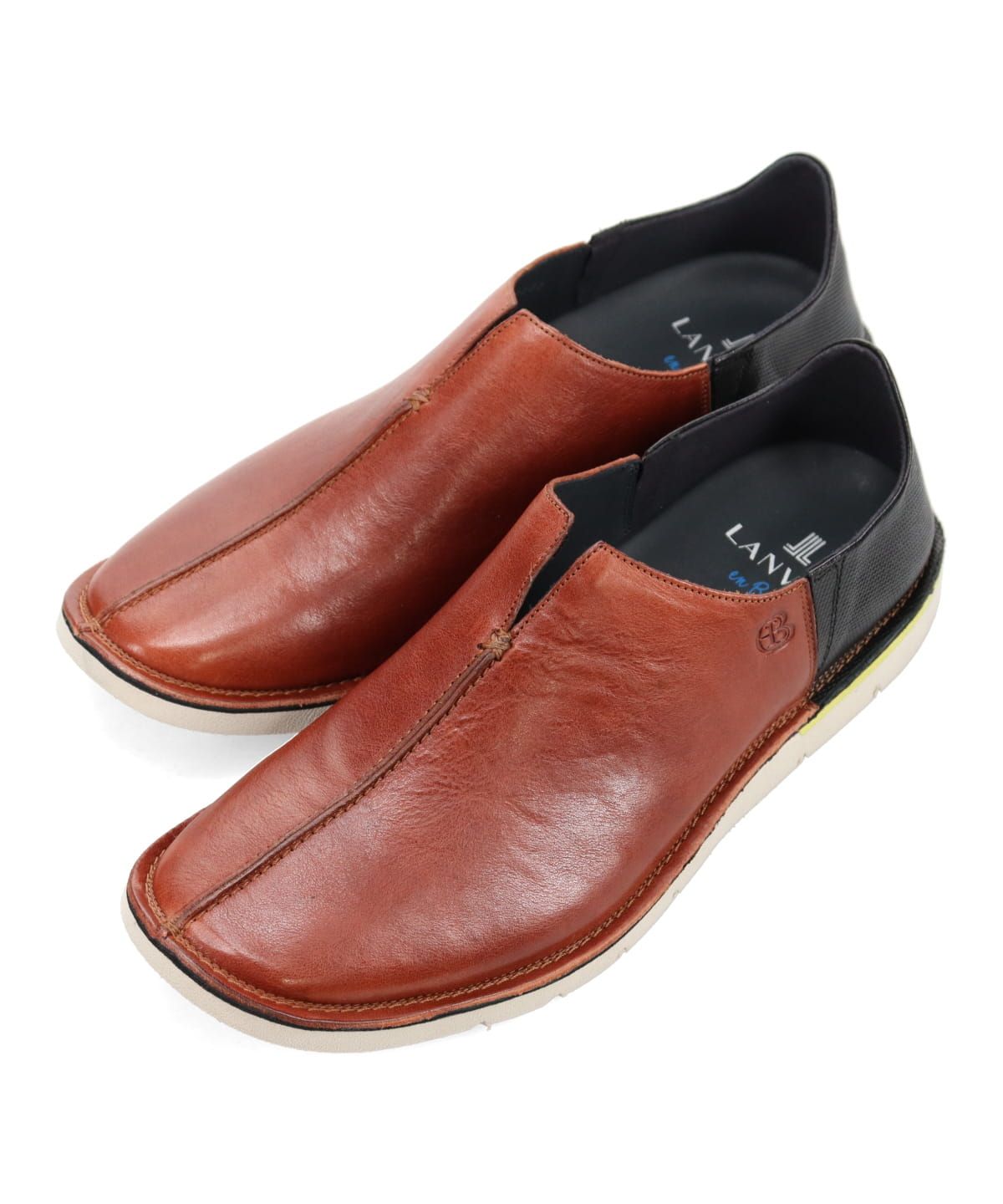 ランバン オン ブルー LANVIN en Bleu LANVIN en Bleu プラットステッチダウン センターシーム・スリッポンシューズ 86454