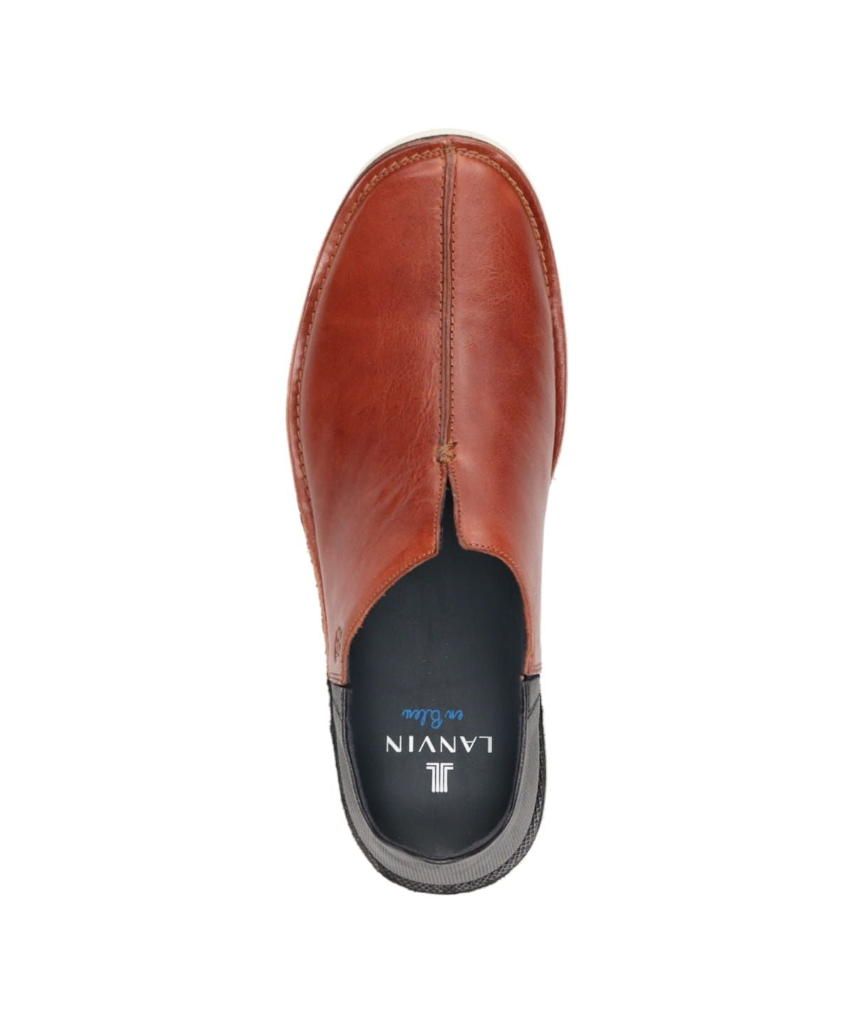 ランバン オン ブルー LANVIN en Bleu LANVIN en Bleu プラットステッチダウン センターシーム・スリッポンシューズ 86454
