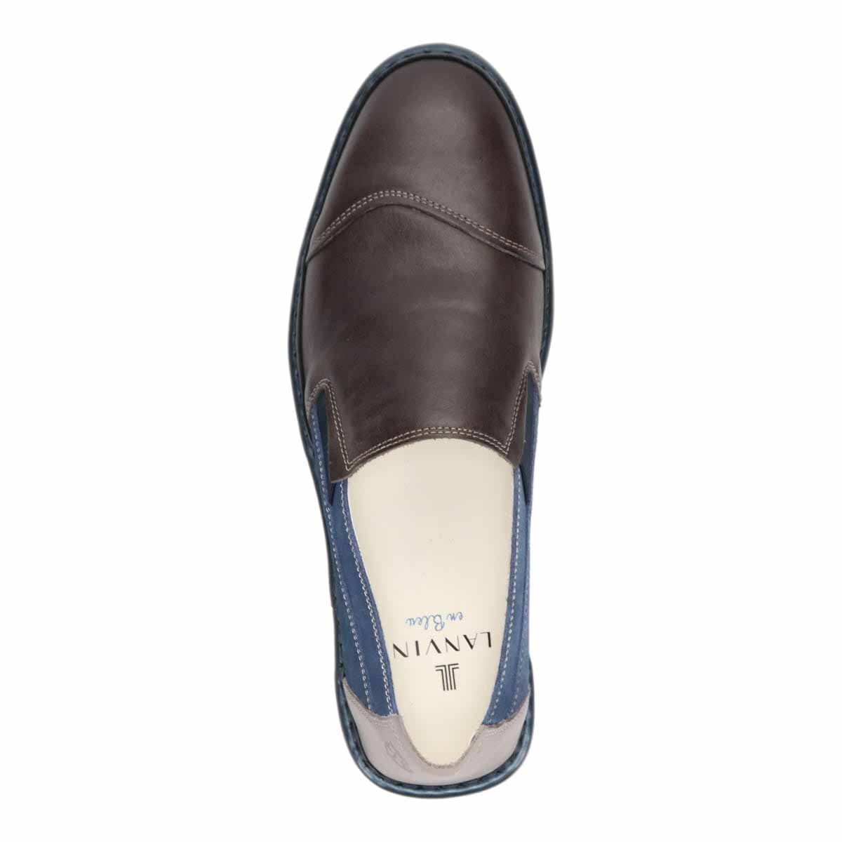 ランバン オン ブルー LANVIN en Bleu バイカラースリッポン カジュアルシューズ  86520