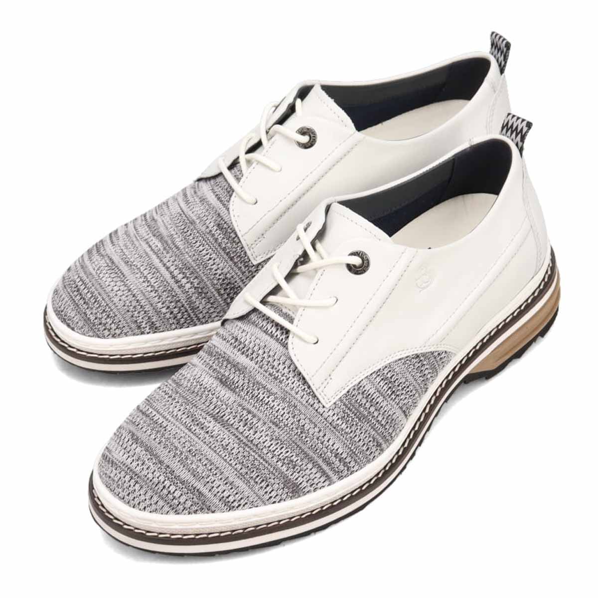 LANVIN en Bleu Knit Sneaker Combination Derby Shoes 86537