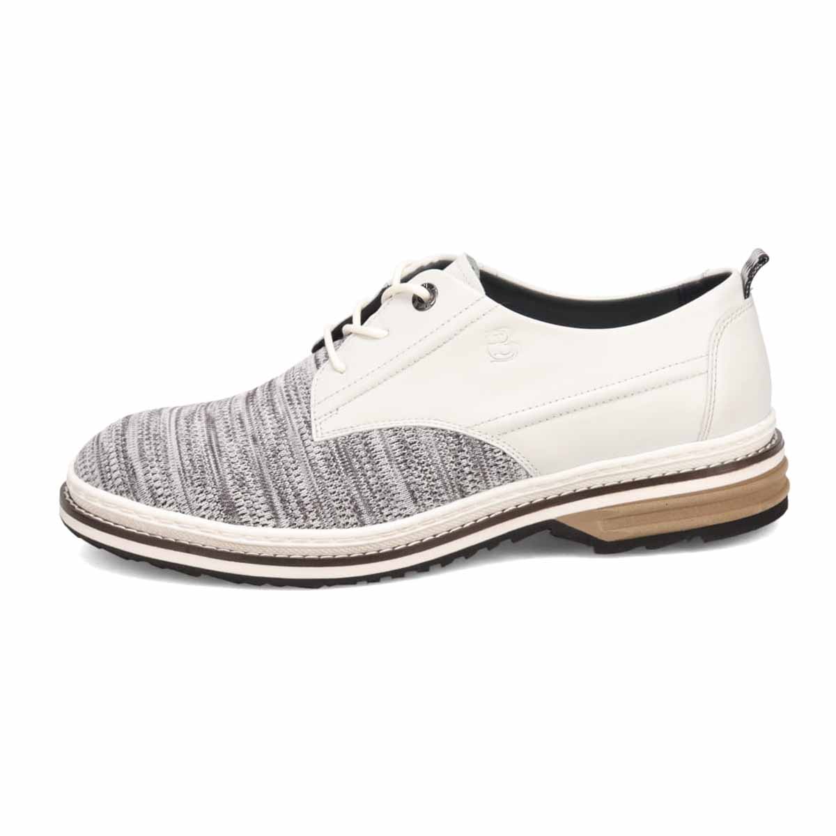 LANVIN en Bleu Knit Sneaker Combination Derby Shoes 86537