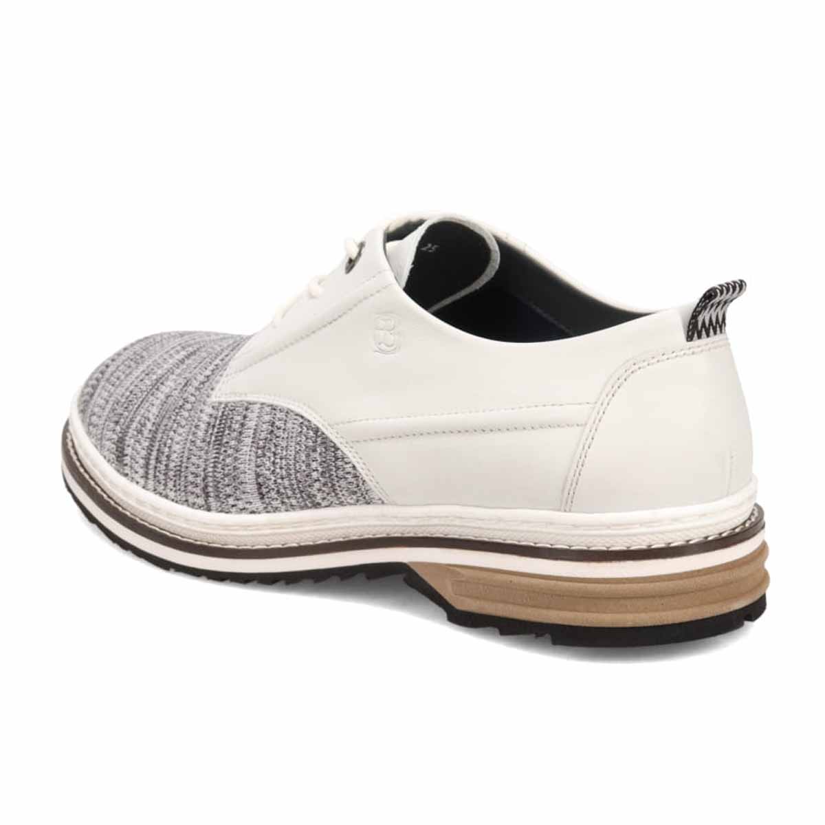 LANVIN en Bleu Knit Sneaker Combination Derby Shoes 86537