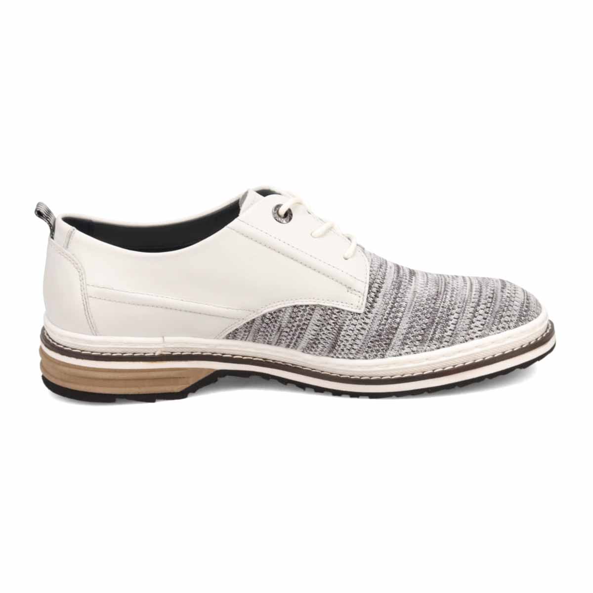 LANVIN en Bleu Knit Sneaker Combination Derby Shoes 86537
