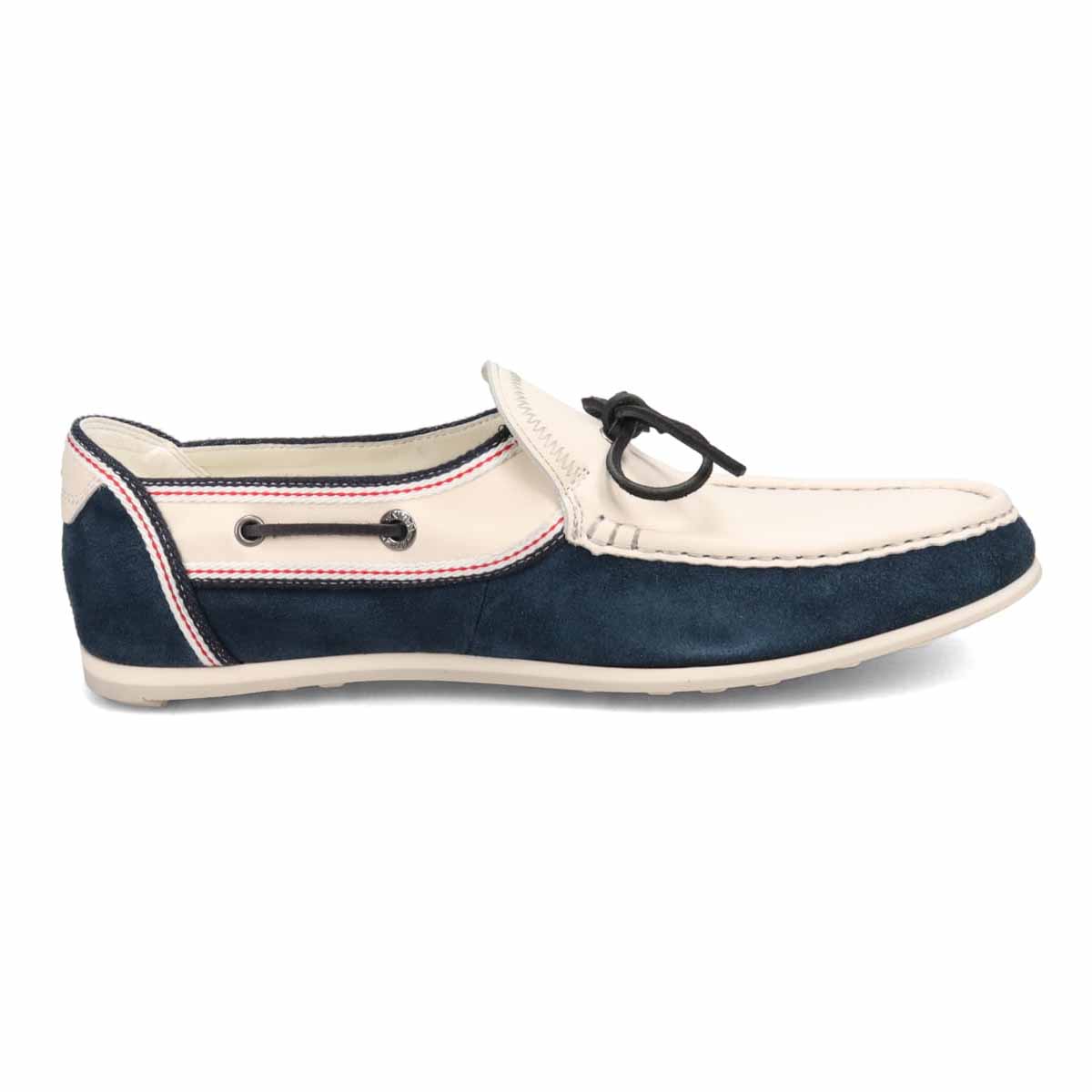LANVIN en Bleu Combination Driving Shoes 86544