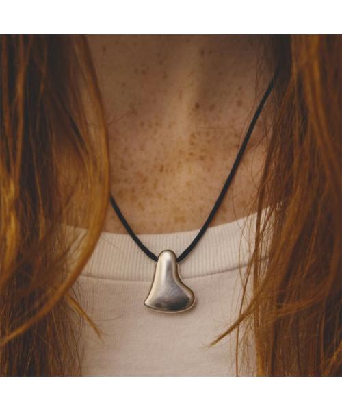 ラピュイ LAPUIS LAPUIS ネックレス Heart cord necklace 245-220118 （1/シルバー） 1/シルバー