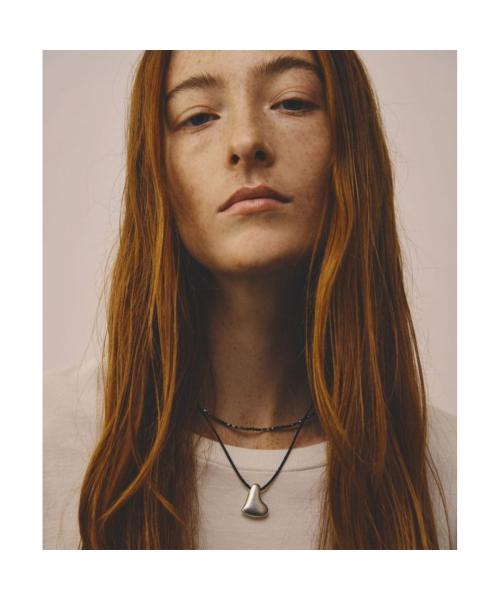 ラピュイ LAPUIS LAPUIS ネックレス Heart cord necklace 245-220118 （1/シルバー） 1/シルバー