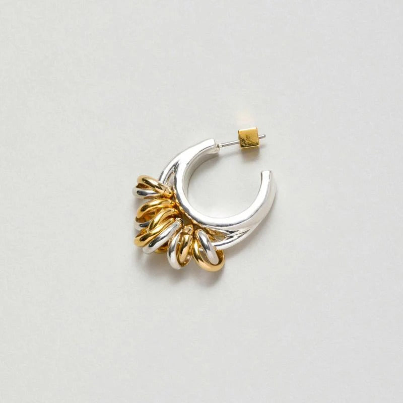 ラピュイ LAPUIS ボリュームコイル ピアスイヤリング（Volume coil pierced earrings） （マルチ） マルチ