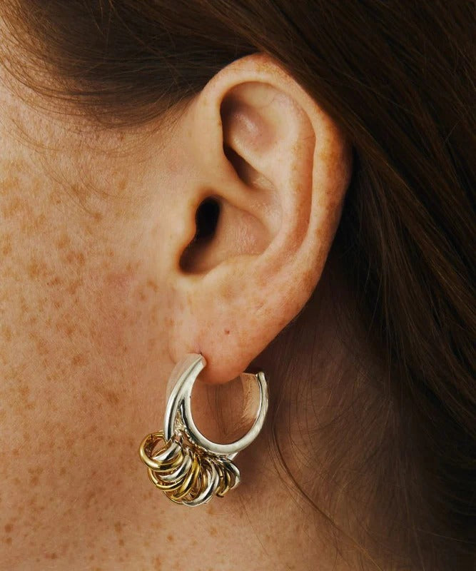 ラピュイ LAPUIS ボリュームコイル ピアスイヤリング（Volume coil pierced earrings） （マルチ） マルチ