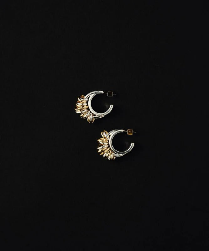 ラピュイ LAPUIS ボリュームコイル ピアスイヤリング（Volume coil pierced earrings） （マルチ） マルチ