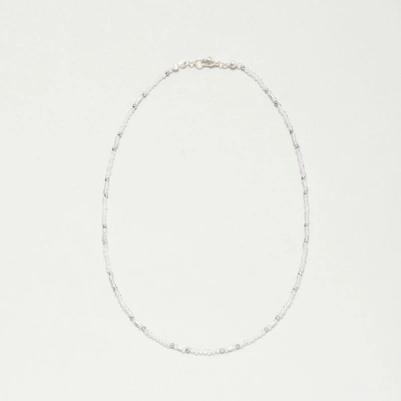 ラピュイ LAPUIS ランダム ストーンネックレス（Random Stone necklace） （クリア） クリア