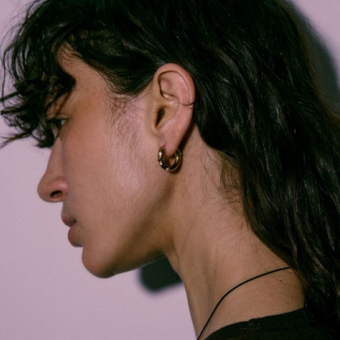 ラピュイ LAPUIS ガーデン フープ ピアス イヤリング（Garden hoop pierced earrings） （ゴールド） ゴールド