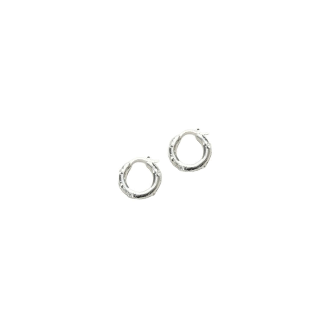 ラピュイ LAPUIS ガーデン フープ ピアス イヤリング（Garden hoop pierced earrings） （シルバー） シルバー