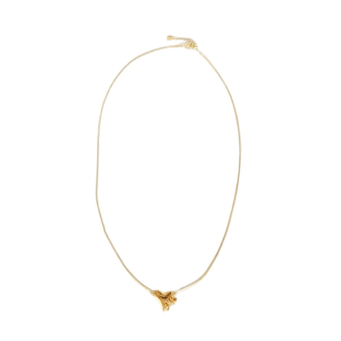 ラピュイ LAPUIS コイル ハート ネックレス（Coil heart necklace） （ゴールド） ゴールド