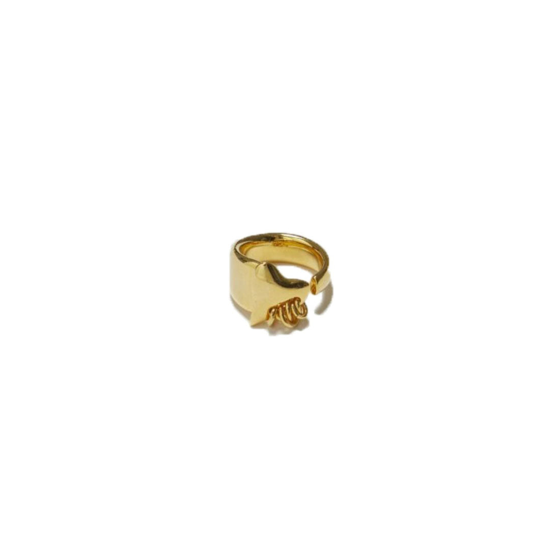 ラピュイ LAPUIS コイル ハート リング（Coil heart ring） （ゴールド） ゴールド