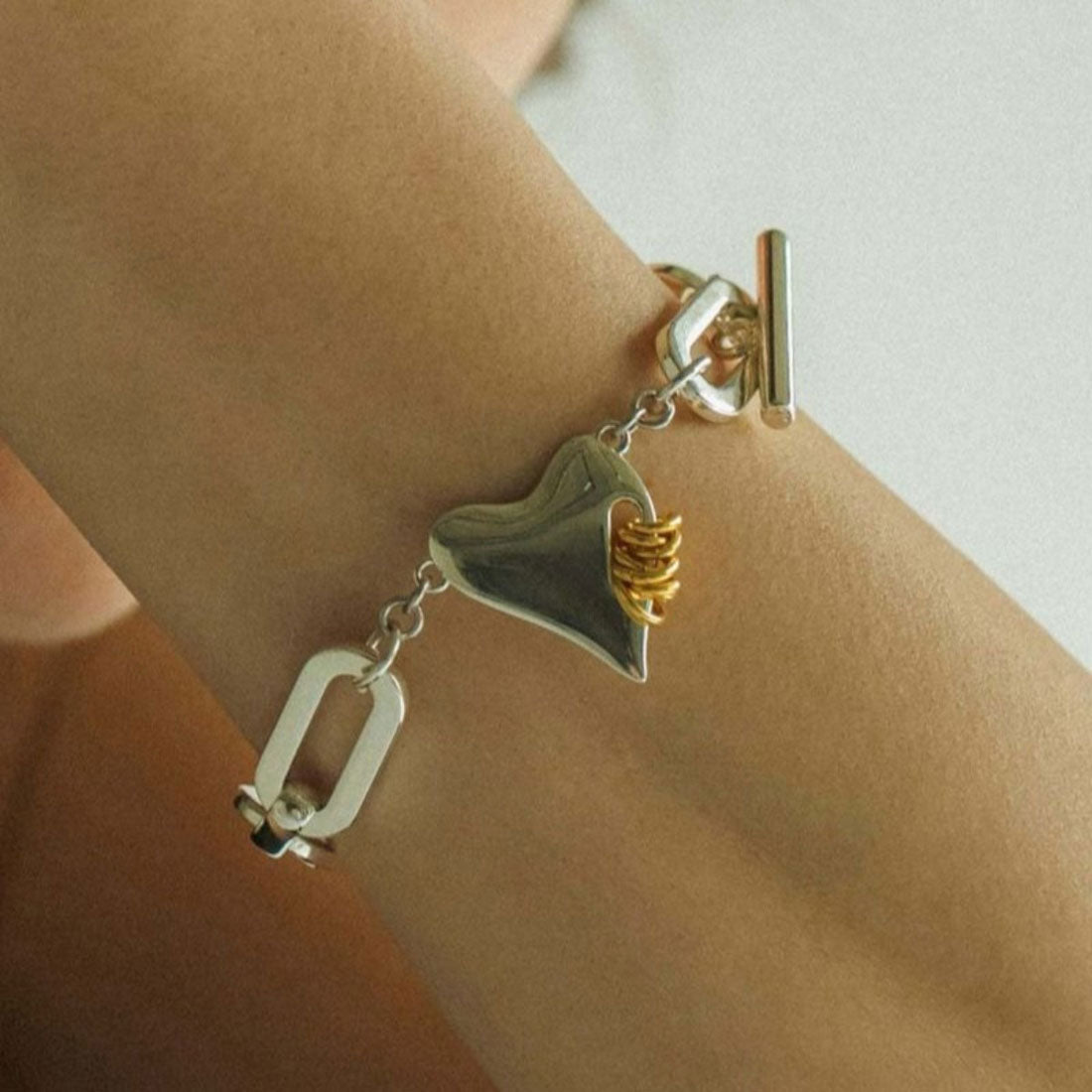 ラピュイ LAPUIS コイル ハート ブレスレット（Coil heart bracelet） （マルチ） マルチ