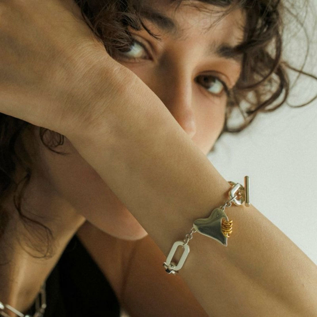 ラピュイ LAPUIS コイル ハート ブレスレット（Coil heart bracelet） （マルチ） マルチ