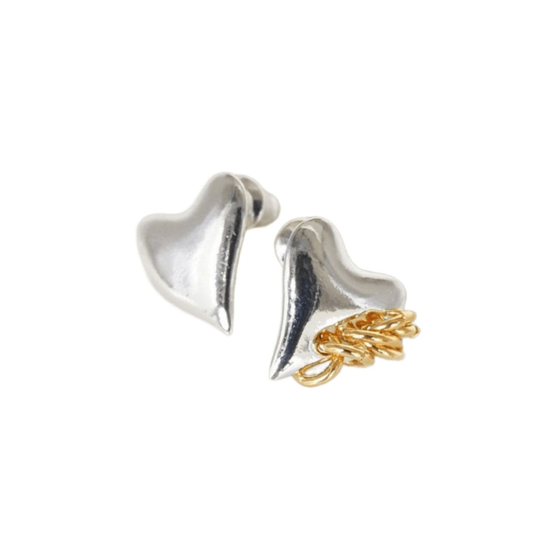 ラピュイ LAPUIS コイル ハート ピアス イヤリング（Coil heart pierced earrings） （マルチ） マルチ
