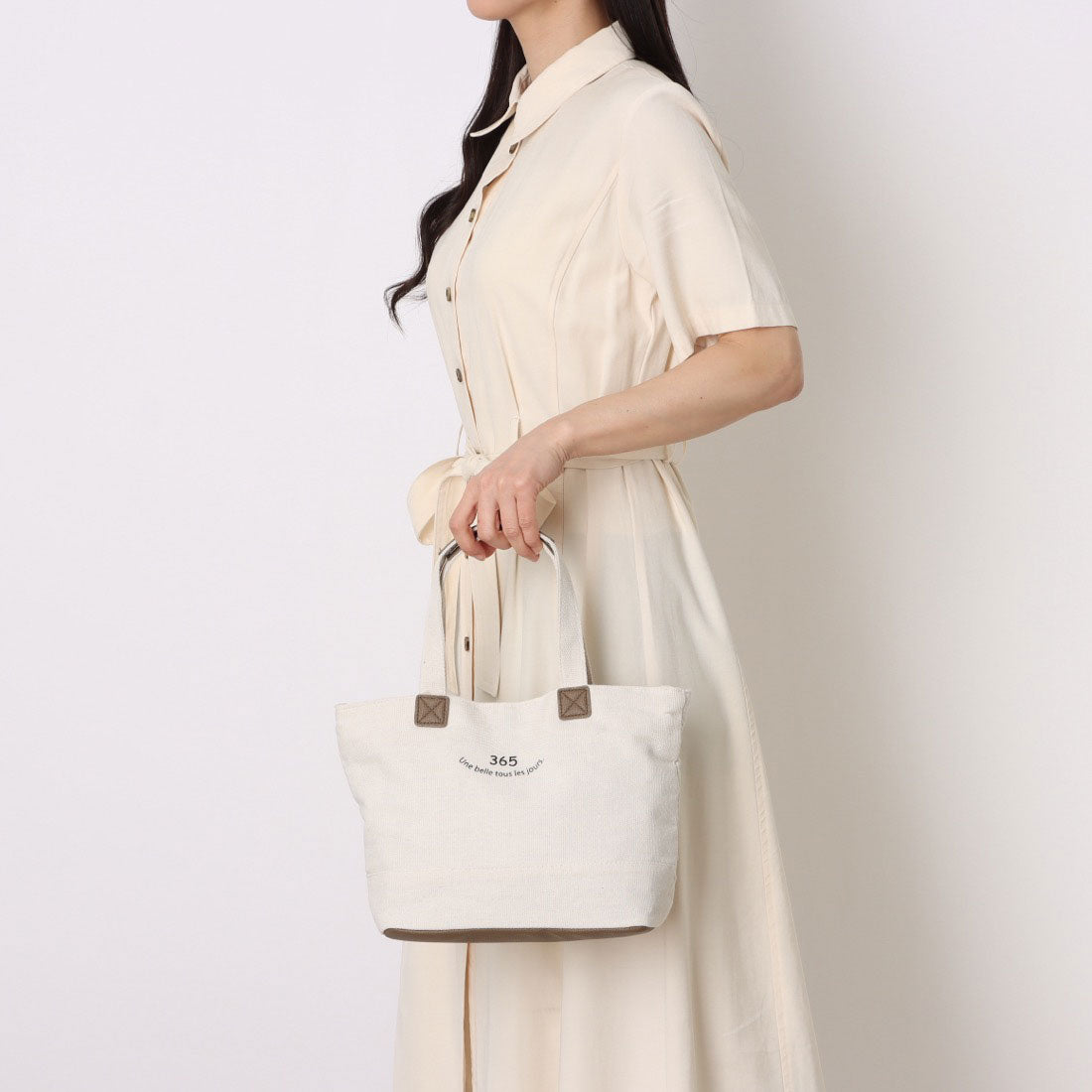 ラフィール LAFIEL 365粗い帆布手提げ （ネイビー） ネイビー