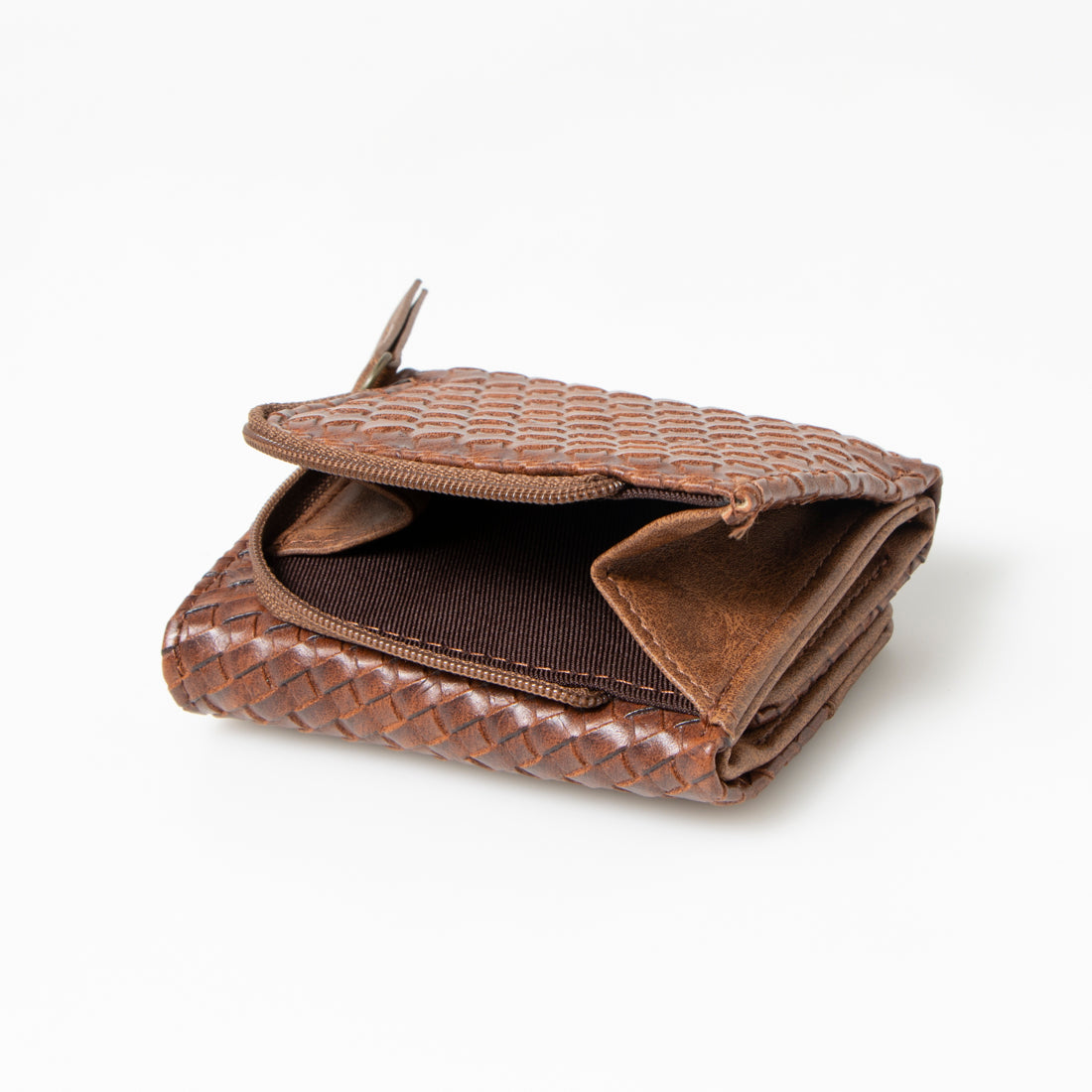 LAFIEL Embossed Mesh Mini Folding Wallet