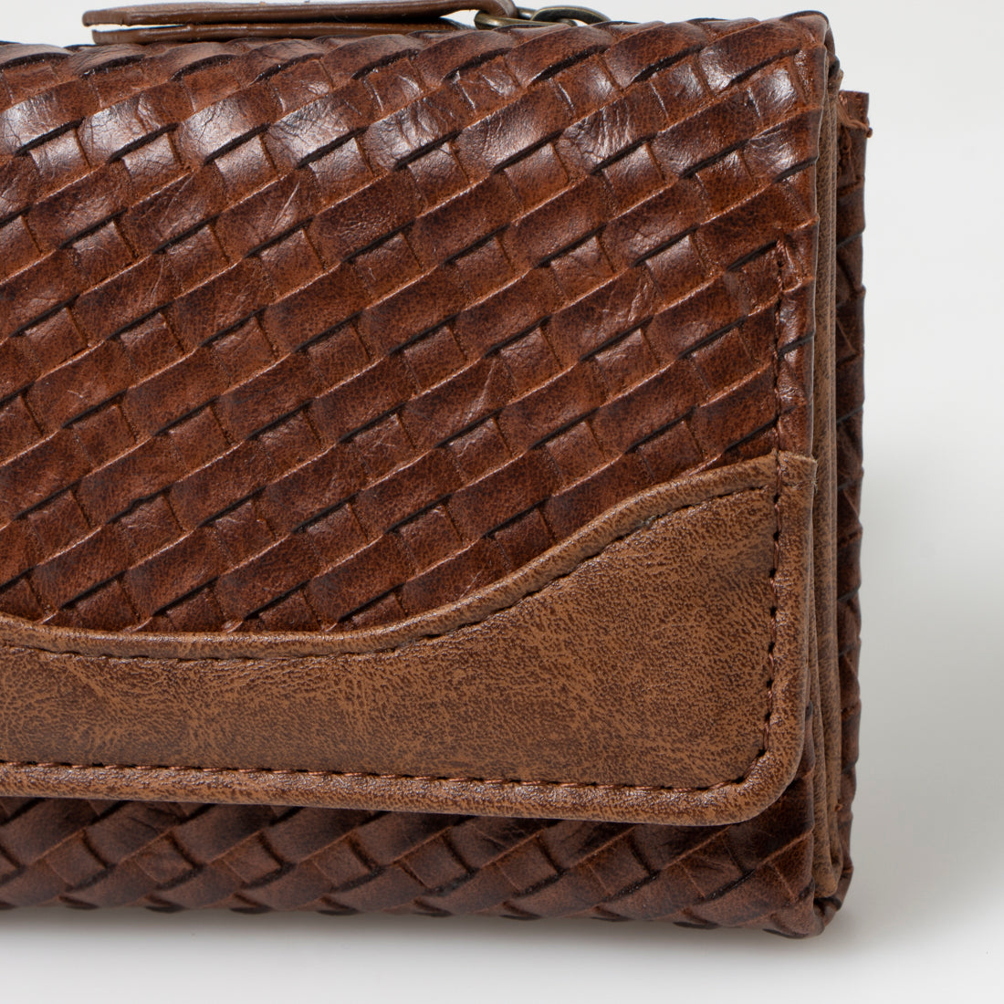 LAFIEL Embossed Mesh Mini Folding Wallet