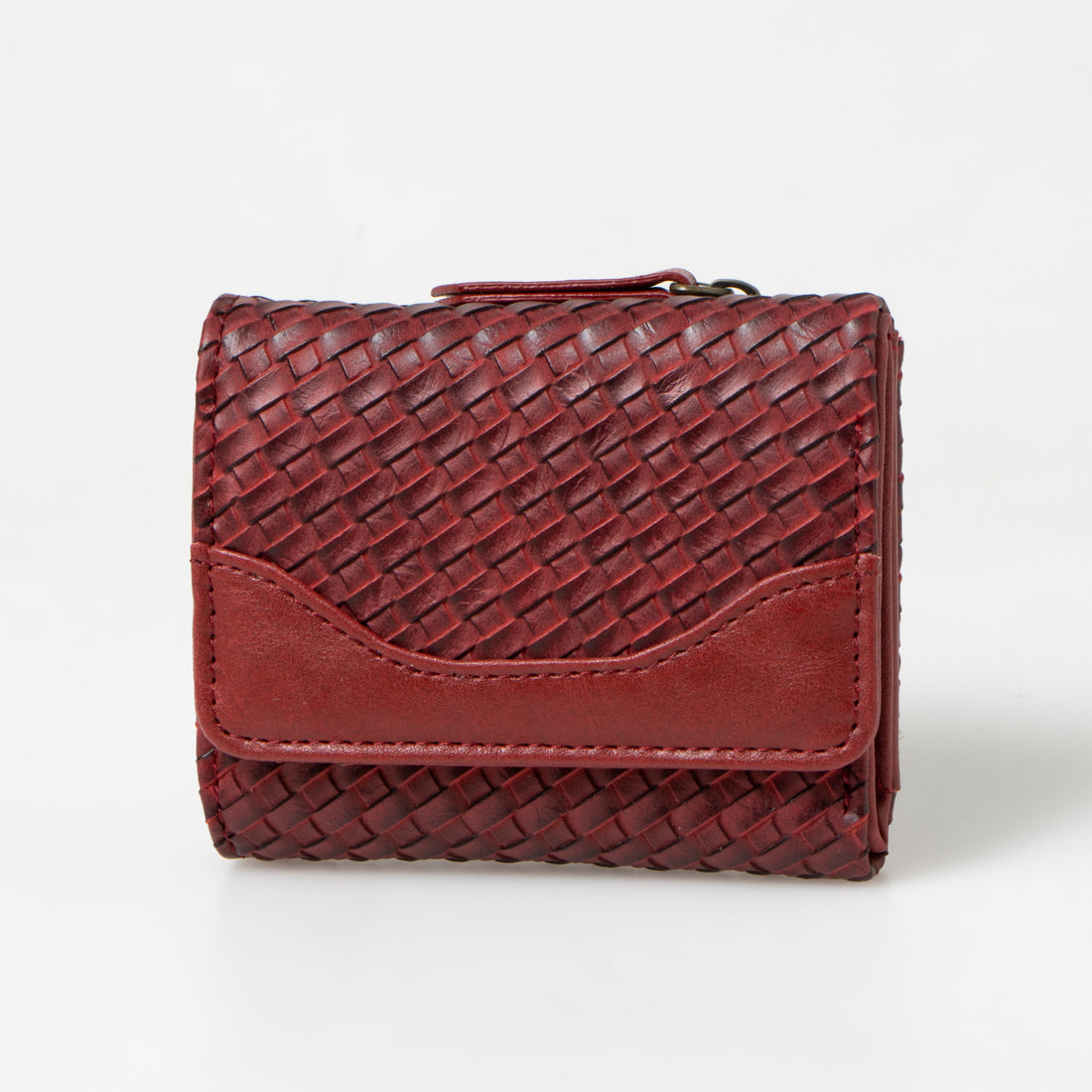 LAFIEL Embossed Mesh Mini Folding Wallet