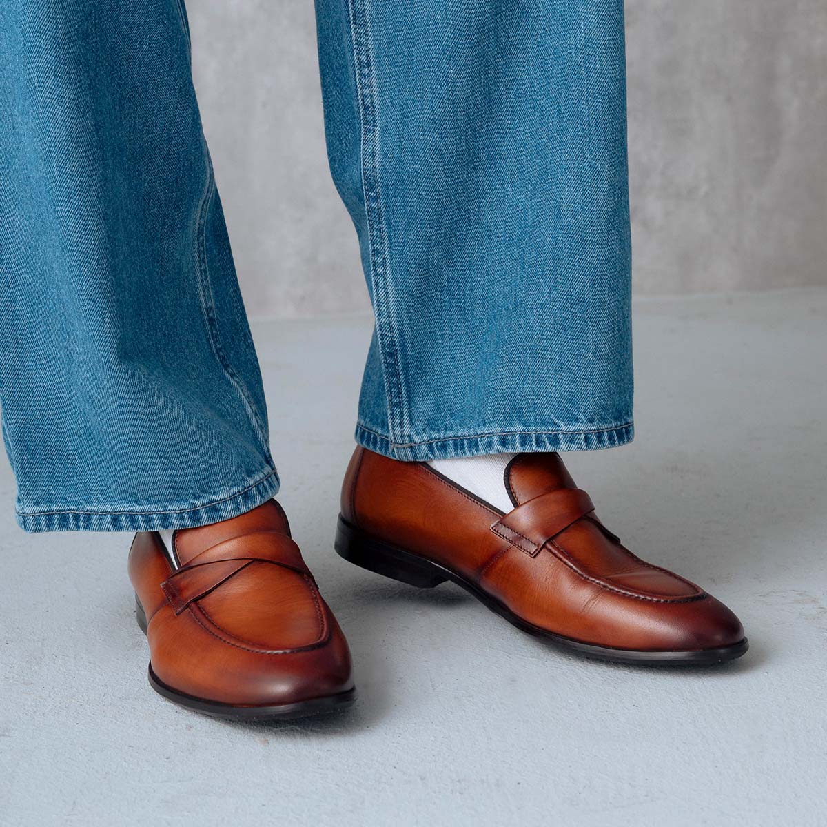 LANVIN COLLECTION Cross Belt Slip-On Shoes 83508