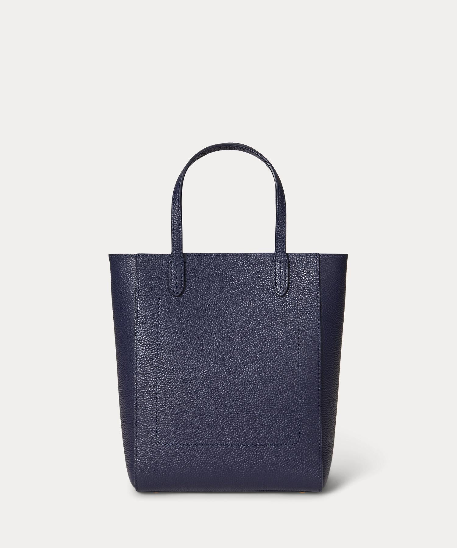 ローレン ラルフ ローレン LAUREN RALPH LAUREN ペブルド レザー スモール Cameryn トート バッグ （410ネイビー） 410ネイビー